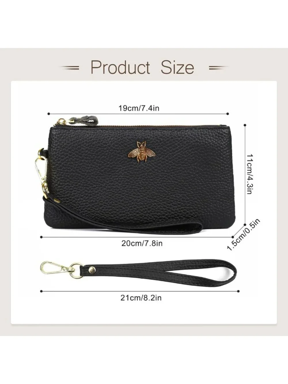 Stylish Women's Wristlet Wallet & Clutch Purse - Phone Holder & Card Organizer